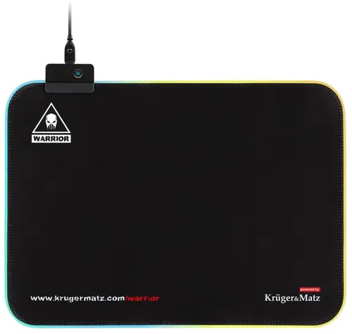 Mouse Pad Gaming Kruger&Matz KM0766, Iluminat (Negru)