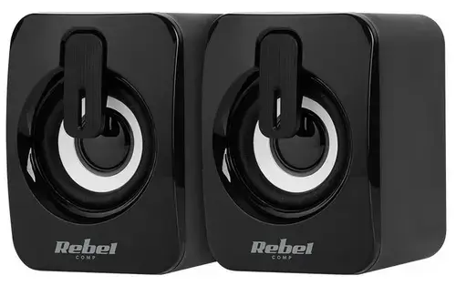 Boxe Rebel KOM1151, 2.0, 6 W (Negru)