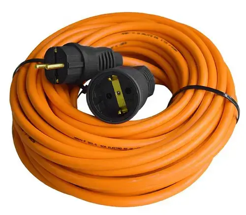 Prelungitor OEM PS25-1X30, 3x2.5mm, 1 priza, 30 m (Portocaliu)