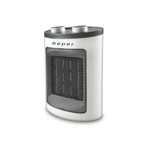Aeroterma PTC ceramic Beper RI.080, 1500W, protectie supraincalzire (Negru/Argintiu)