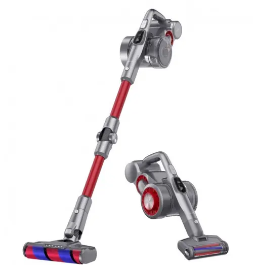 Aspirator vertical fara fir Jimmy H9Flex, 550 W, Autonomie 80 min, 0.6 L (Rosu/Gri)