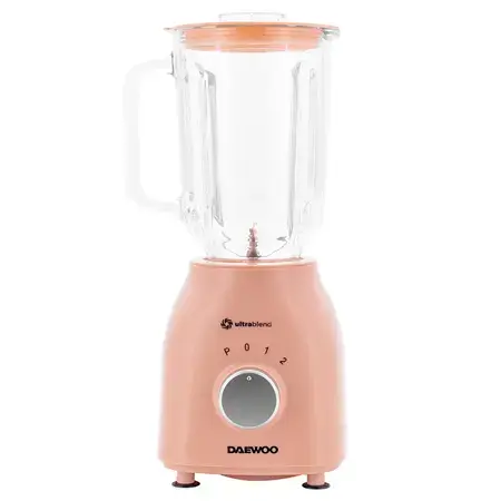 Blender Daewoo UltraLine DB100, 700 W, bol din sticla, capacitate 1.5 L, 5 trepte de viteza+Pulse, lama din inox, zdrobire gheata (Crem)