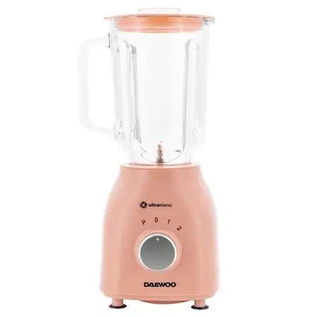 Blender Daewoo UltraLine DB100, 700 W, bol din sticla, capacitate 1.5 L, 5 trepte de viteza+Pulse, lama din inox, zdrobire gheata (Crem)