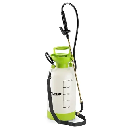 Pulverizator manual Fieldmann FZO 8060, Presiune 2.5 bar, Capacitate 5 L (Verde/Alb)