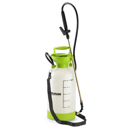 Pulverizator manual Fieldmann FZO 8060, Presiune 2.5 bar, Capacitate 5 L (Verde/Alb)