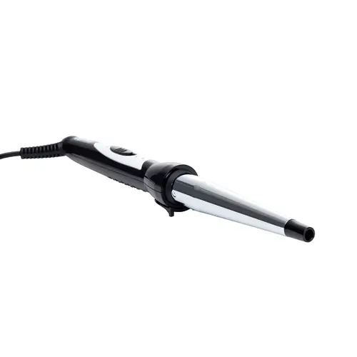 Ondulator Mesko cu tambur conic 13-25 mm, invelis ceramic 40W 180 grade cablu rotativ (Argintiu/Negru)