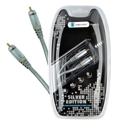 Cablu Cabletech KPO3851-0.5, 1RCA-1RCA, 0.5m (Argintiu)