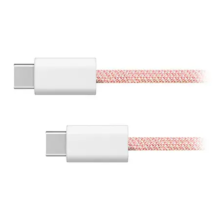 Cablu Kruger&Matz KM1271-1P, USB TIP C - USB TIP C, 60 W, 1 m (Roz)
