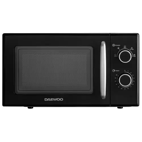 Cuptor cu microunde Daewoo D-6S20K-2, 700 W, 20 l, Oprire automata, Temporizator, 5 trepte putere (Negru)
