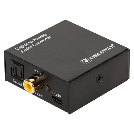 Convertor semnal audio digital la analog Cabletech ZLA0857-2 (Negru)