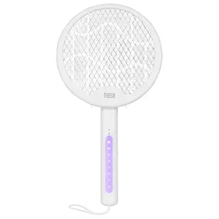 Paleta electrica anti insecte Teesa Swatter 3 in 1, 5 W (Alb)