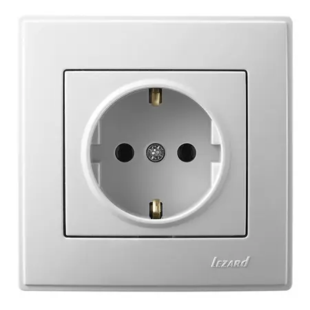 Priza Schuko OEM E-PR1 simpla (Alb)