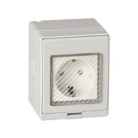 Priza simpla Schuko OEM E-PREX (Alb)