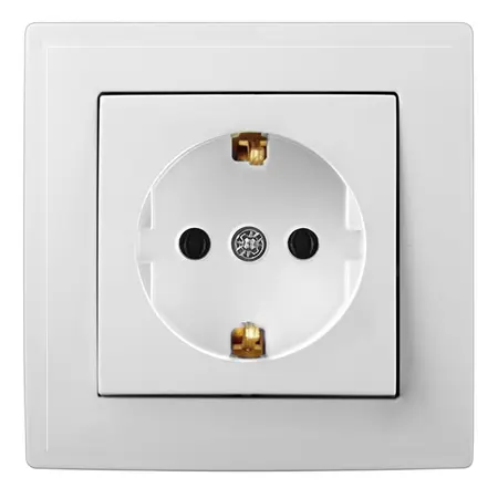 Priza simpla OEM PS-2506 (Alb)