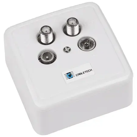 Priza RTV-SAT CABLETECH GNI0509 (Alb)