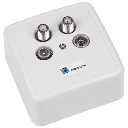 Priza RTV-SAT CABLETECH GNI0509 (Alb)