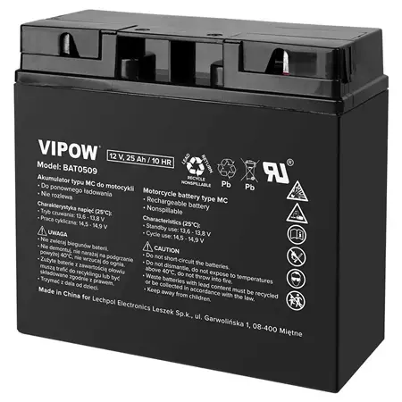 Acumulator VIPOW BAT0509, 12V 25AH / 10HR