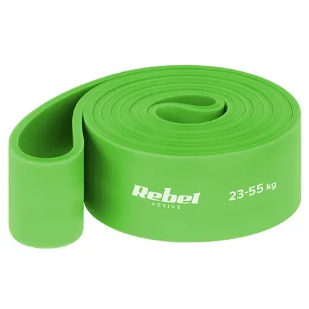 Banda elastica Latex Rebel RBA-3000-5, 208 cm, 23-55 Kg (Verde)