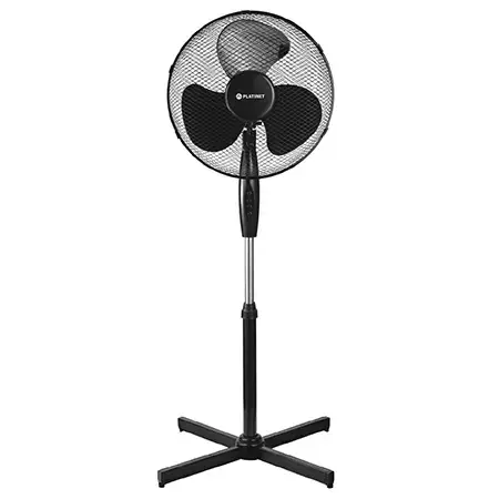 Ventilator cu picior Platinet PSF1616B, 40 W, 3 viteze, H 120 cm (Negru)