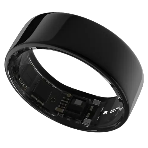 Smart Ring Ultrahuman Ring Air UHRA-AA-08, Bluetooth BLE5, HRV, VO2 Max, Android/iOS, Monitorizare ritm cardiac, Saturatie Oxigen, Autonomie 6 zile, 18.82 mm (Negru)