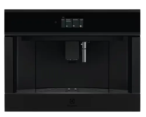 Espressor de cafea incorporabil automat Electrolux Seria 800 EBC95T, Control touch, 12 programe, Display TFT activ, Capacitate rezervor apa 2.5 l, Capacitate rasnita 350 grame, Indicator reumplere cafea si apa (Negru)