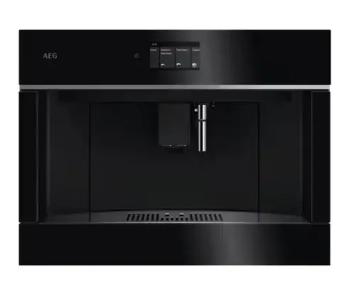 Espressor de cafea incorporabil automat AEG Seria 8000 TC8NK7B, Control touch (Supex 4), 12 programe, Display TFT activ, Capacitate rezervor apa 2.5 l, Capacitate rasnita 350 grame, Indicator reumplere cafea si apa (Negru)