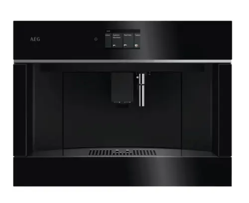 Espressor de cafea incorporabil automat AEG Seria 8000 TC8NK7B, Control touch (Supex 4), 12 programe, Display TFT activ, Capacitate rezervor apa 2.5 l, Capacitate rasnita 350 grame, Indicator reumplere cafea si apa (Negru)