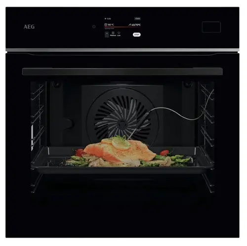 Cuptor incorporabil AEG Seria 800 TB8SB73ZAB, Electric, SteamBoost, Autocuratare cu abur, 70 l, Clasa A++, Wi-Fi, 139 programe, Inchidere amortizata a usii (Negru)