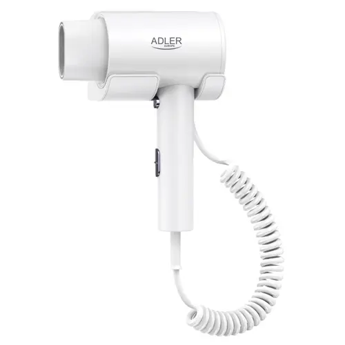 Uscator de par Adler AD2285w, Sistem montare pe perete, 3 setari temperatura, Viteza 26m/s, 18500 RPM, 2000W (Alb)