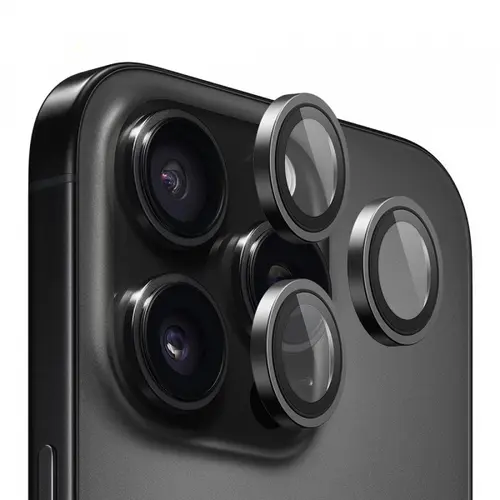 Folie de protectie Camera Spate Blueo Metal Frame pentru Apple iPhone 15 Plus / 15, Sticla Securizata