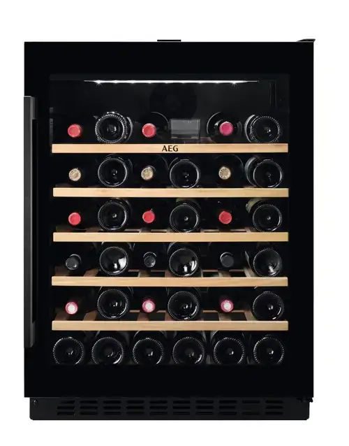Racitor de vinuri incorporabil AEG Seeria 5000 AWUS052B5B, 145 l, 52 sticle, H 82 cm, Clasa G (Negru)