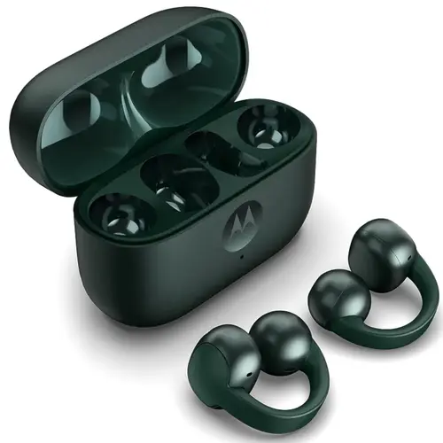 Casti True Wireless In-Ear Motorola Moto Buds Loop PG38C07165, Bluetooth, Microfon Dual cu CrystaTalk AI (Verde)