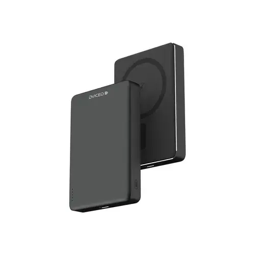 Acumulator extern Dviced Ultrathin DV400005, Incarcare Wireless, 15W,  10000mAh (Negru)