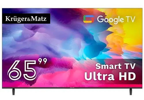 Televizor LED Kruger&Matz 165 cm (65inch) KM0265UHD-G, Ultra HD 4K, SMart TV, WiFI, CI+