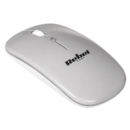 Mouse wireless Rebel WM210, 1600 dpi, USB (Argintiu)