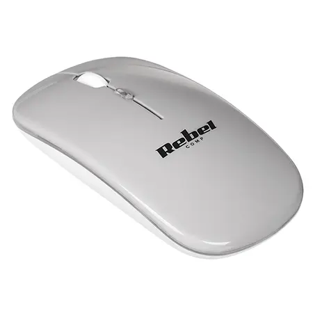 Mouse wireless Rebel WM210, 1600 dpi, USB (Argintiu)