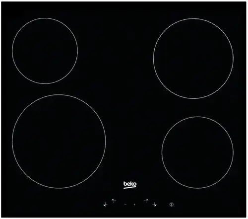 Plita electrica incorporabila BEKO HIC64401, vitroceramica 4 arzatoare, 60cm (Negru-Sticla)