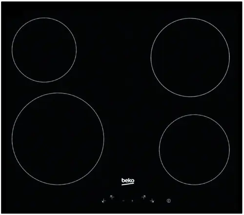 Plita electrica incorporabila BEKO HIC64401, vitroceramica 4 arzatoare, 60cm (Negru-Sticla)
