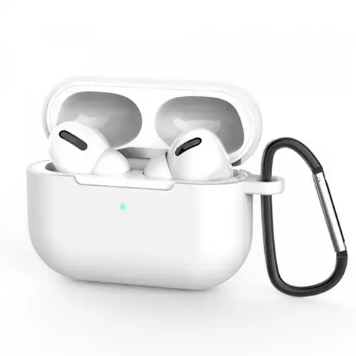 Husa Casti Techsuit Silicone pentru Apple AirPods Pro 3 (Alb)