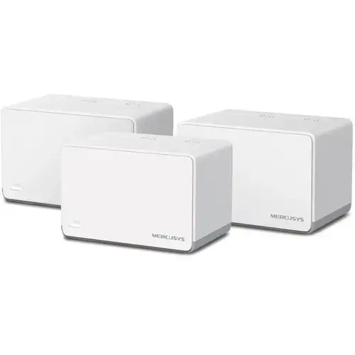 Sistem Mesh Wi-Fi Mercusys Halo H70X(3-pack), AX1800, Wi-Fi 6, Dual Band Gigabit, MU-MIMO, cu acoperire completa pentru casa