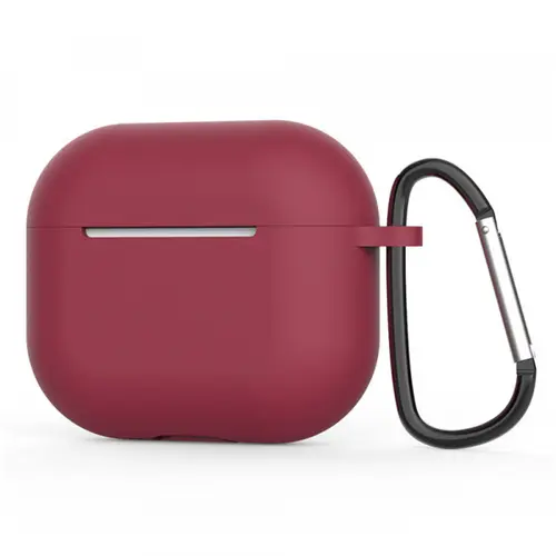 Husa Casti Techsuit Silicone pentru Apple AirPods 4 (Visiniu)