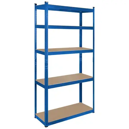 Raft metalic Rebel RB-1251BL, mdf, 5 polite, 750 Kg (Albastru)