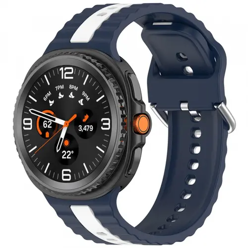 Curea Techsuit W078 pentru Samsung Galaxy Watch 8 Classic / Watch8 44mm / Watch 8 40mm, Albastru