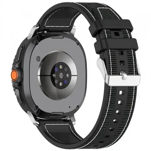 Curea Techsuit W051 pentru Samsung Galaxy Watch 8 Classic / Watch8 44mm / Watch 8 40mm, Negru