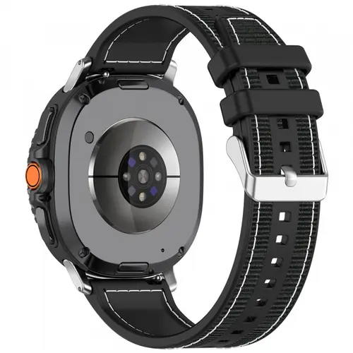 Curea Techsuit W051 pentru Samsung Galaxy Watch 8 Classic / Watch8 44mm / Watch 8 40mm, Negru