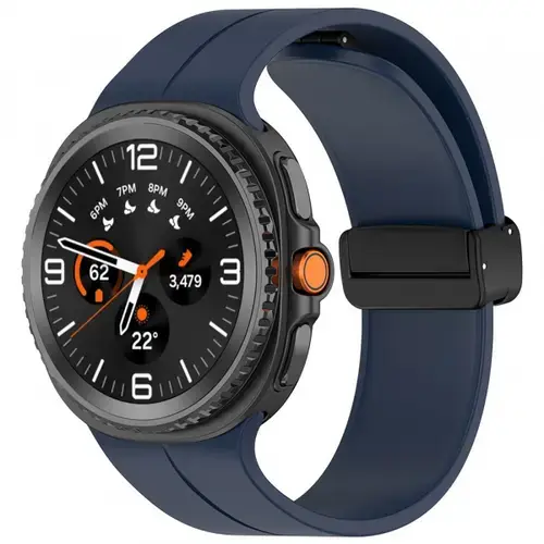Curea Techsuit W011 pentru Samsung Galaxy Watch 8 Classic / Watch8 44mm / Watch 8 40mm, Albastru