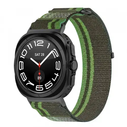 Curea Techsuit W054 pentru Samsung Galaxy Watch Ultra, Verde/Gri