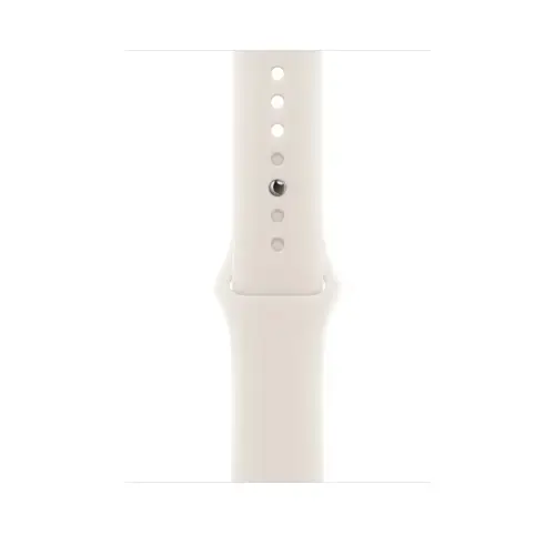Curea Smartwatch Apple MXM63ZM/A pentru Watch 46mm, Sport Band, S/M (Alb)