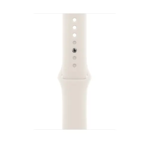 Curea Smartwatch Apple MXM63ZM/A pentru Watch 46mm, Sport Band, S/M (Alb)
