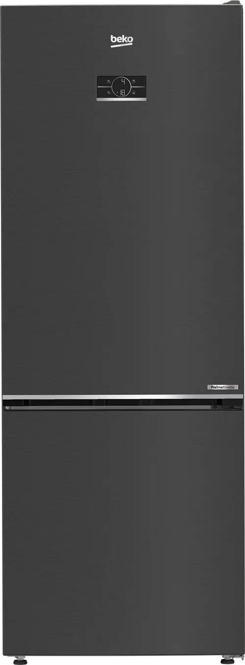 Combina frigorifica Beko B3RCNE564HXBR, 490 l, Clasa E, No Frost, AerFlow, HarvestFresh, H 192 cm (Negru/Inox)